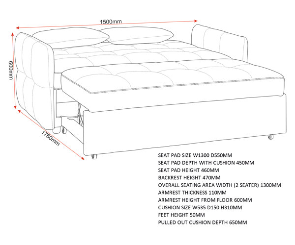 Latitude Run Chelsey Sofa Bed & Reviews Wayfair.co.uk